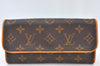 Authentic Louis Vuitton Monogram Pochette Twin PM Shoulder Bag M51854 LV K1482