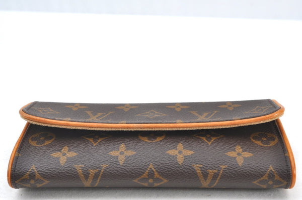 Authentic Louis Vuitton Monogram Pochette Twin PM Shoulder Bag M51854 LV K1482