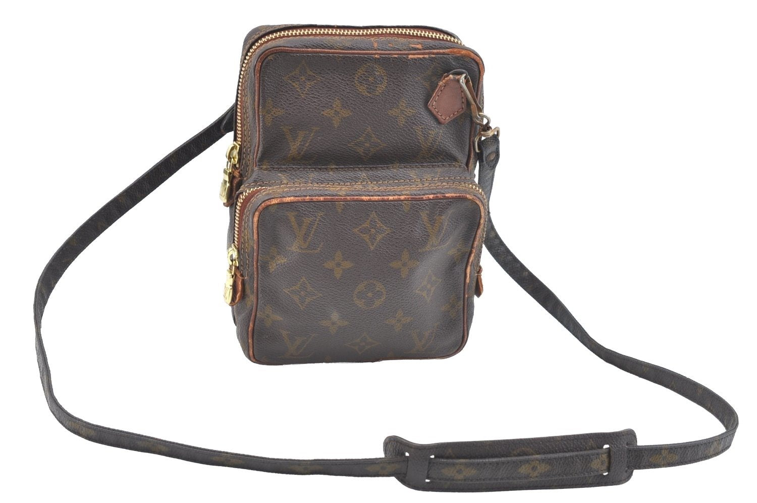 Authentic Louis Vuitton Monogram Amazone Shoulder Cross Body Bag Old Model K1593