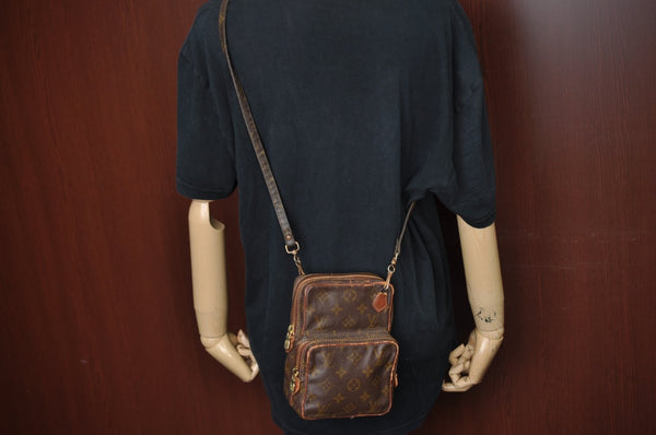 Authentic Louis Vuitton Monogram Amazone Shoulder Cross Body Bag Old Model K1593