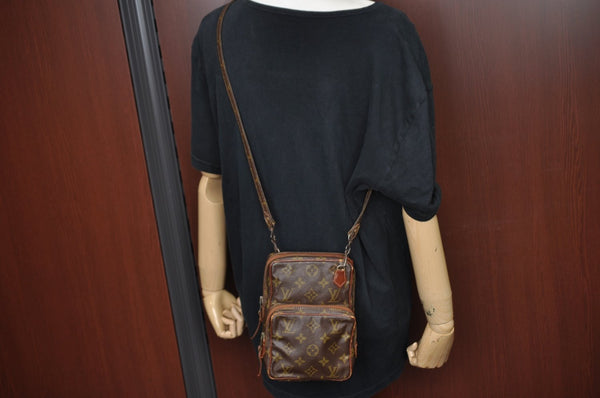 Authentic Louis Vuitton Monogram Mini Amazone Shoulder Cross Bag Old Model K1597
