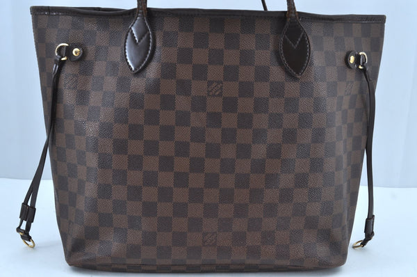 Authentic Louis Vuitton Damier Neverfull MM Shoulder Tote Bag N51105 LV K1602