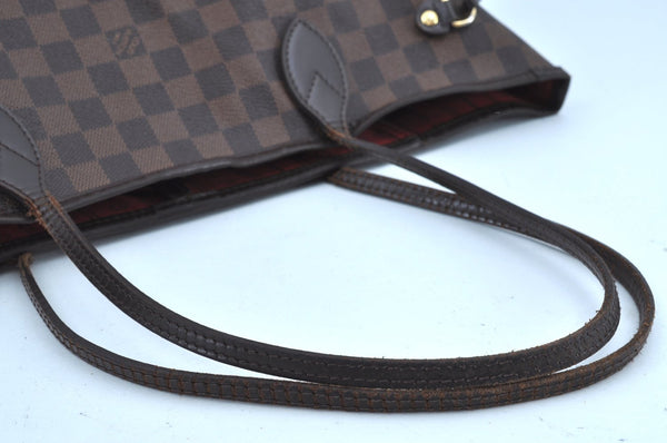 Authentic Louis Vuitton Damier Neverfull MM Shoulder Tote Bag N51105 LV K1602