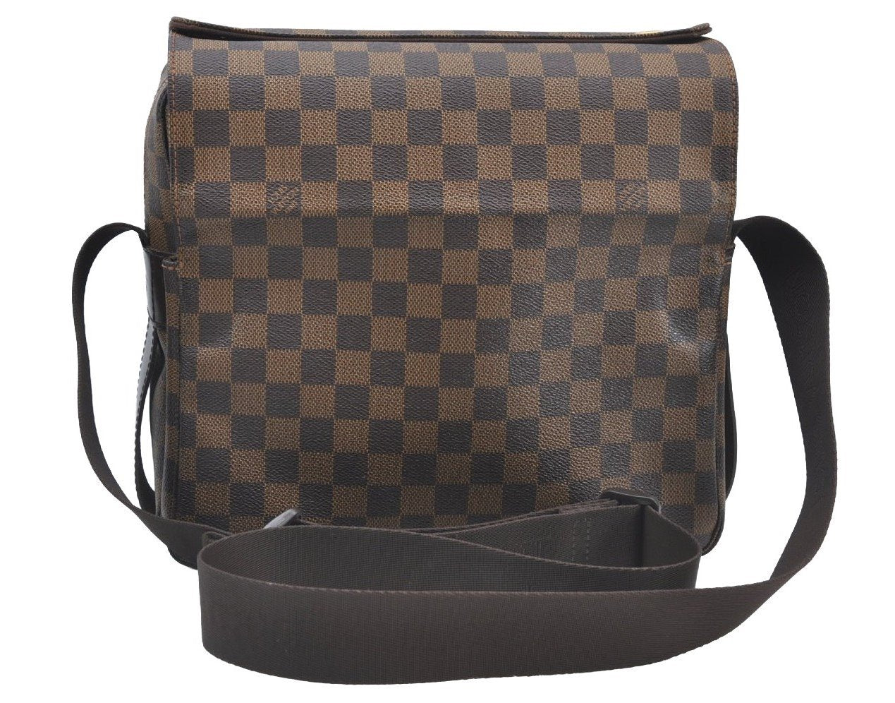 Authentic Louis Vuitton Damier Naviglio Shoulder Cross Body Bag N45255 LV K1612