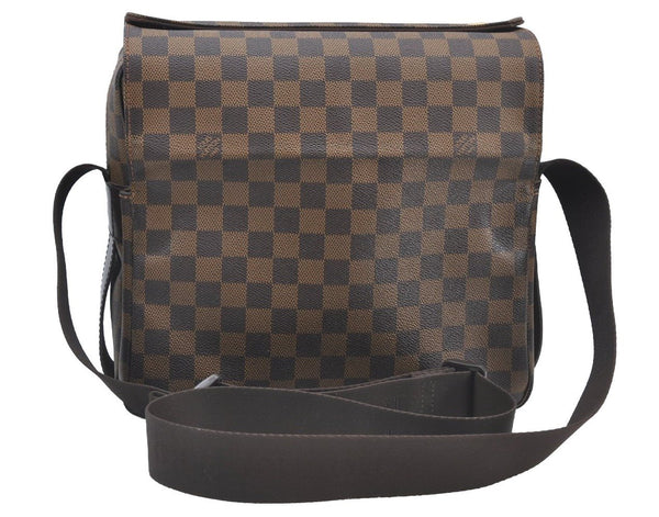 Authentic Louis Vuitton Damier Naviglio Shoulder Cross Body Bag N45255 LV K1612