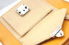 Authentic FENDI 2Way Shoulder Hand Bag Purse Leather Yellow K1687