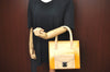 Authentic FENDI 2Way Shoulder Hand Bag Purse Leather Yellow K1687