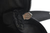 Authentic FENDI Pequin Vanity Case Hand Bag Pouch Purse PVC Black K1704