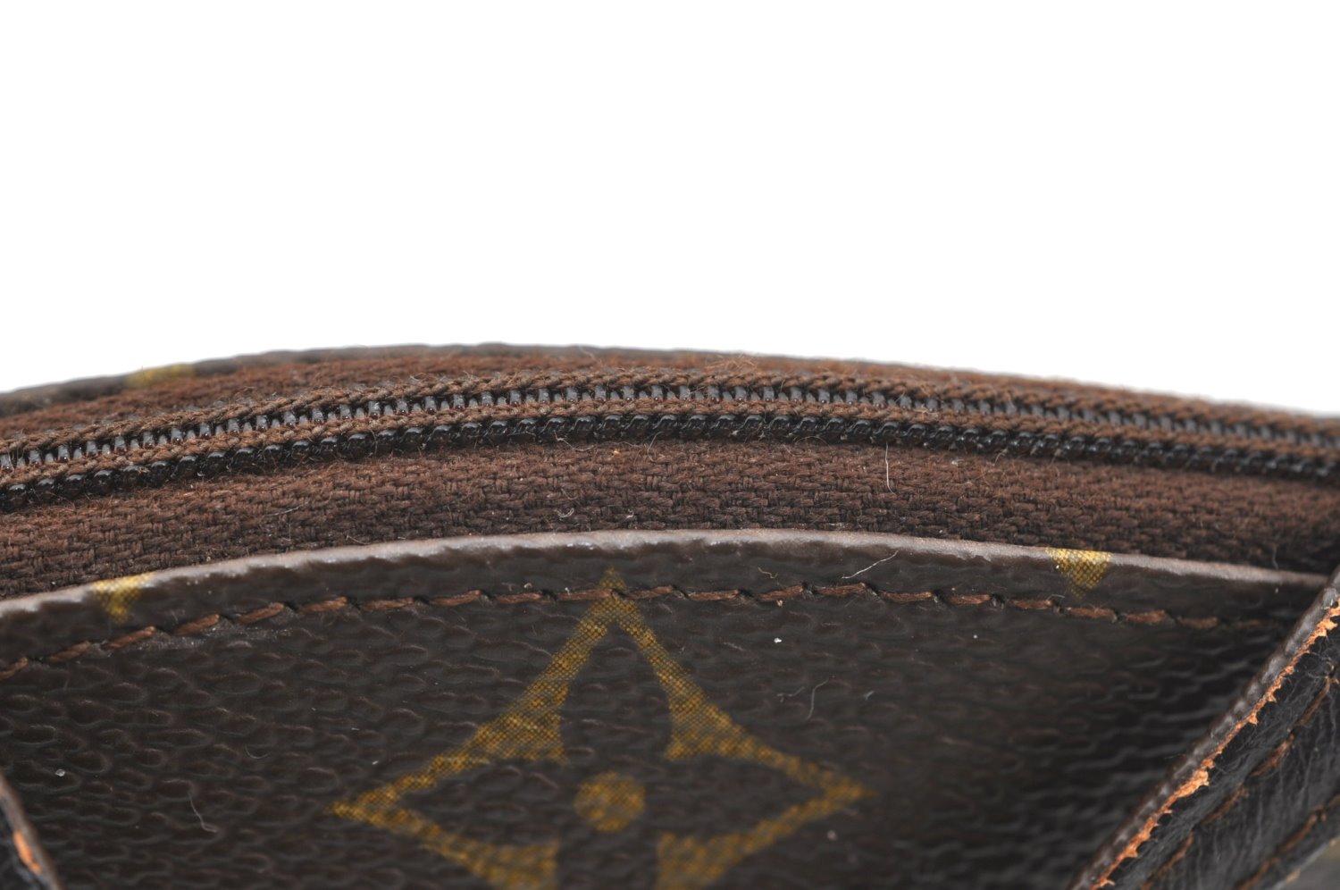 Auth Louis Vuitton Monogram Pochette Secret Shoulder Bag Pouch Old Model K1744