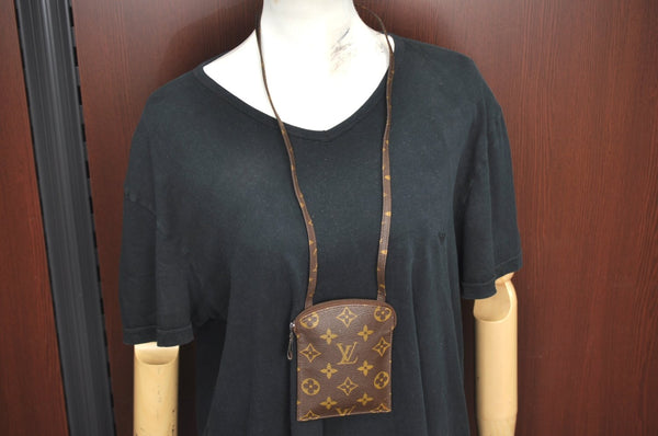 Auth Louis Vuitton Monogram Pochette Secret Shoulder Bag Pouch Old Model K1744
