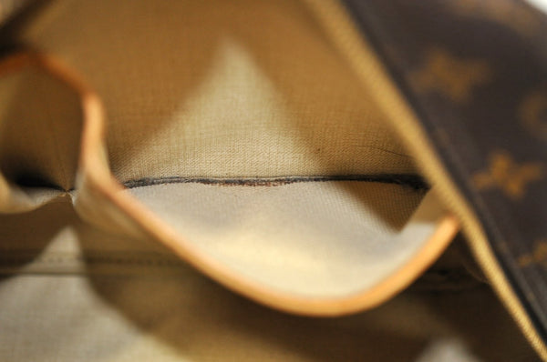 Authentic Louis Vuitton Monogram Deauville Hand Bag M47270 LV K1774