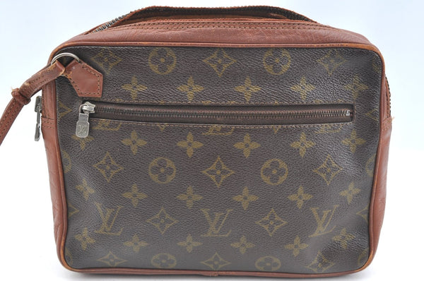 Authentic Louis Vuitton Monogram Pochette Sport Clutch Bag Old Model Junk K1860
