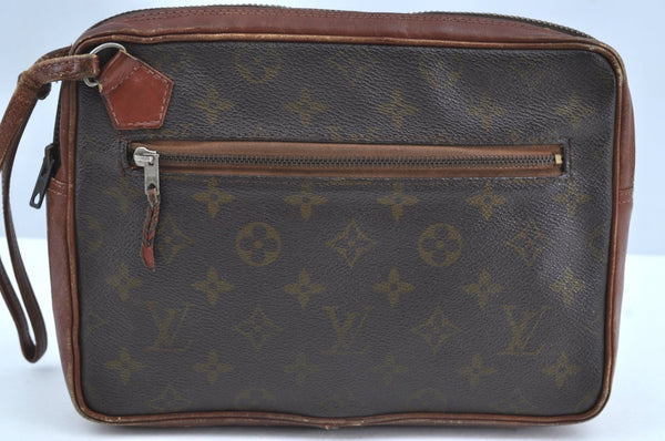Authentic Louis Vuitton Monogram Pochette Sport Clutch Hand Bag Old Model K1978