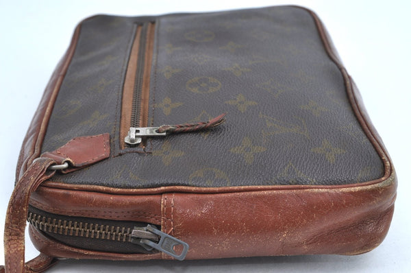 Authentic Louis Vuitton Monogram Pochette Sport Clutch Hand Bag Old Model K1978