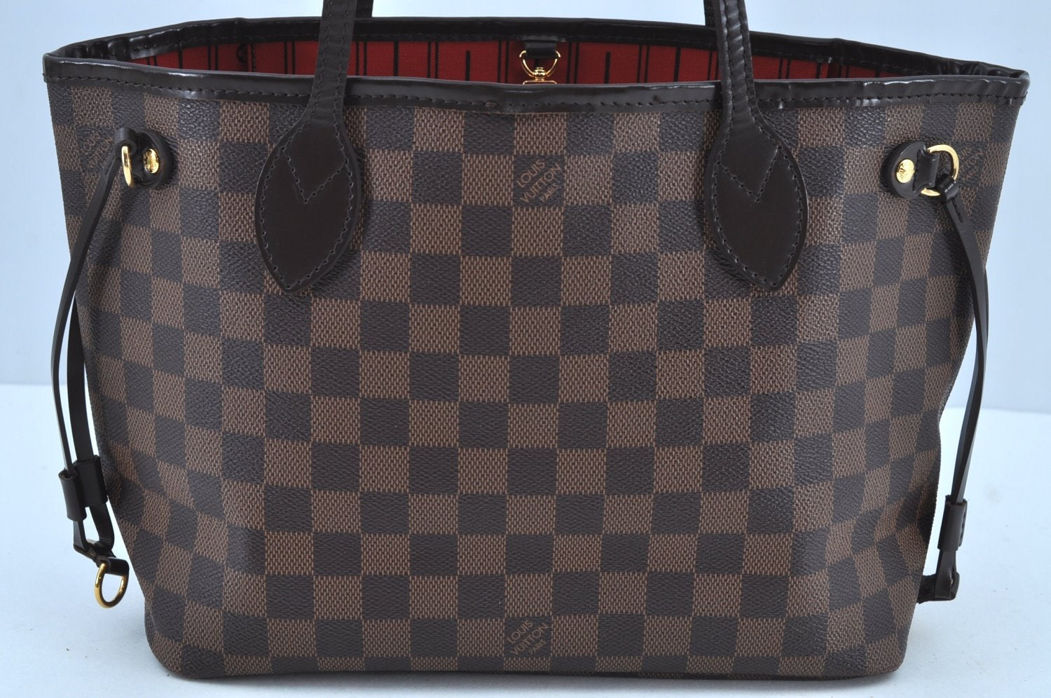 Authentic Louis Vuitton Damier Neverfull PM Shoulder Tote Bag N51109 LV K1993