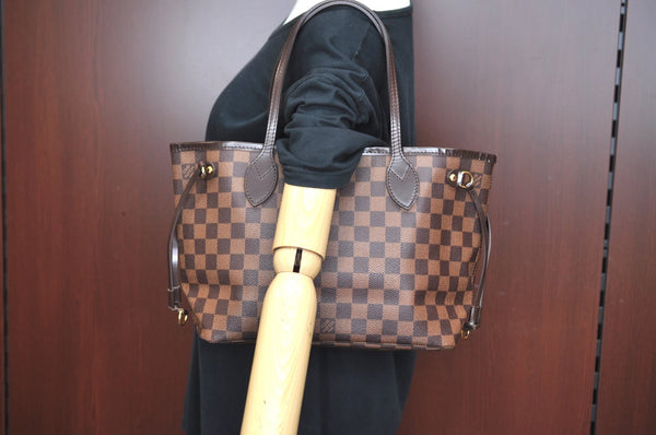 Authentic Louis Vuitton Damier Neverfull PM Shoulder Tote Bag N51109 LV K1993