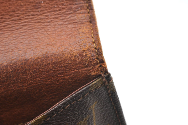 Auth Louis Vuitton Monogram Pochette Dame GM Clutch Hand Bag Old Model LV K1998