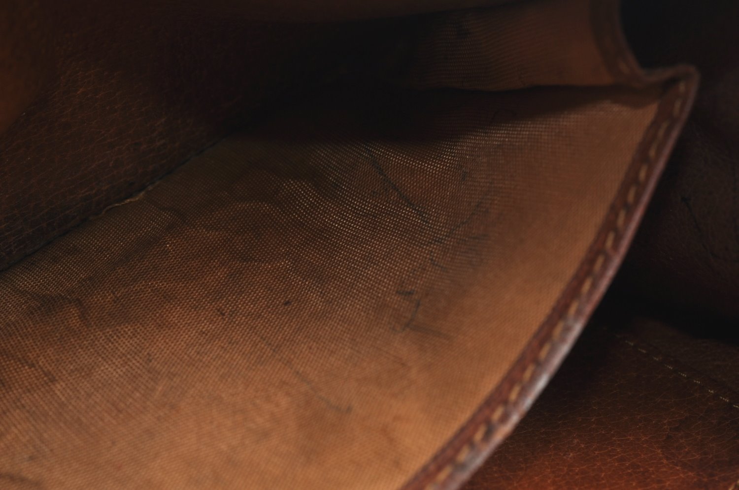 Auth Louis Vuitton Monogram Pochette Dame GM Clutch Hand Bag Old Model LV K1998