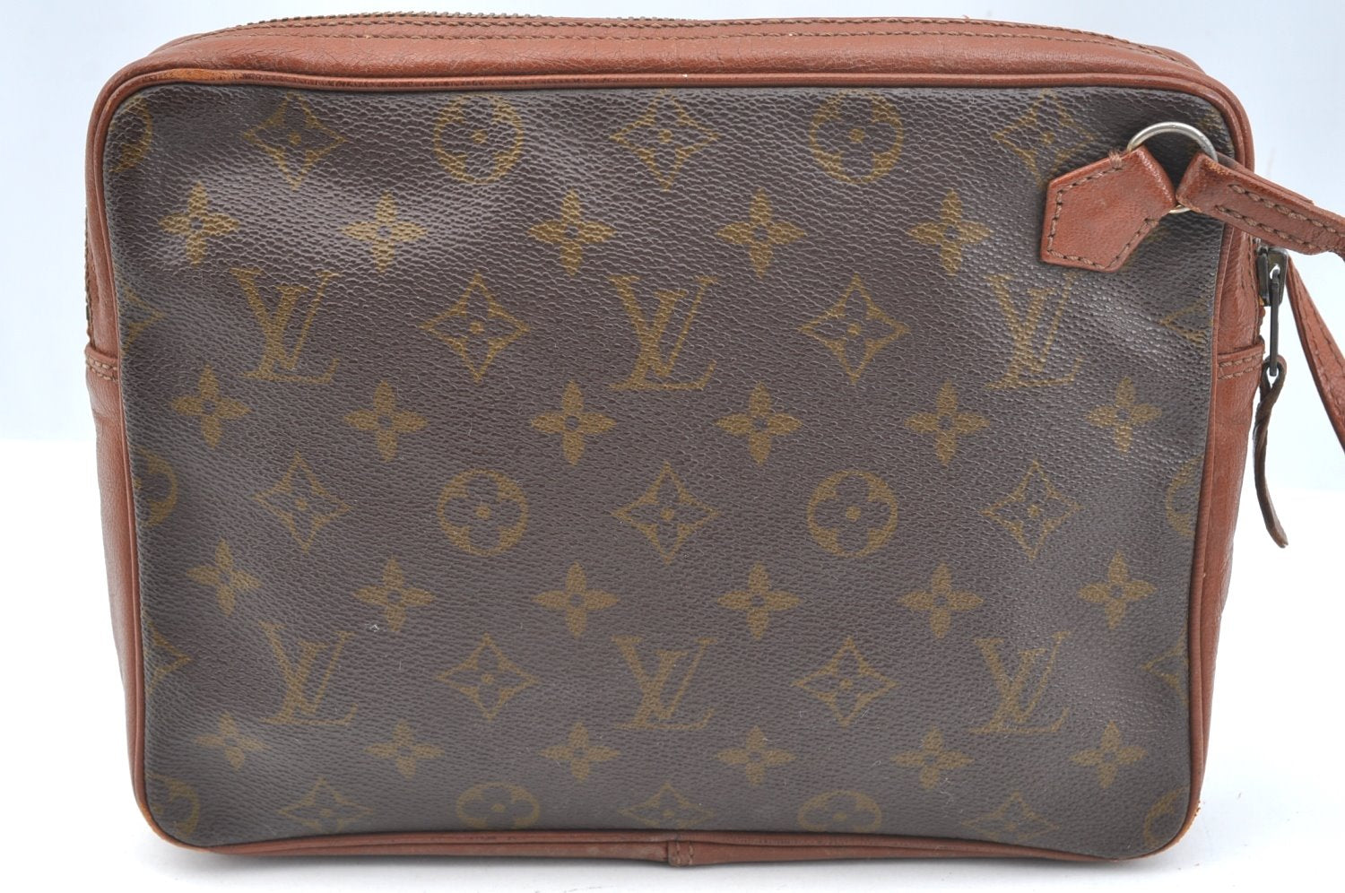 Authentic Louis Vuitton Monogram Pochette Sport Clutch Hand Bag Old Model K2024