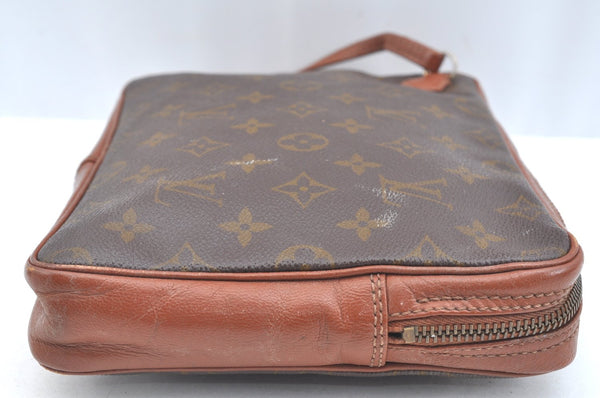 Authentic Louis Vuitton Monogram Pochette Sport Clutch Hand Bag Old Model K2024