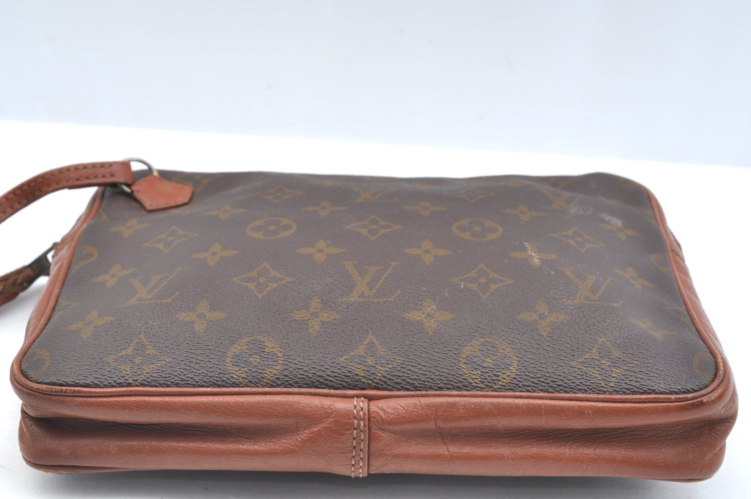 Authentic Louis Vuitton Monogram Pochette Sport Clutch Hand Bag Old Model K2024