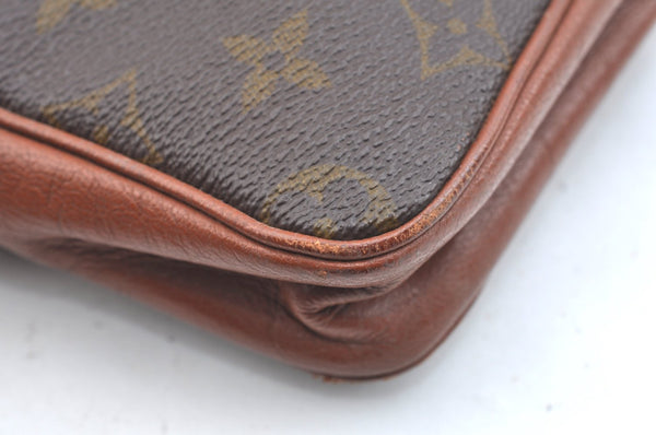 Authentic Louis Vuitton Monogram Pochette Sport Clutch Hand Bag Old Model K2024