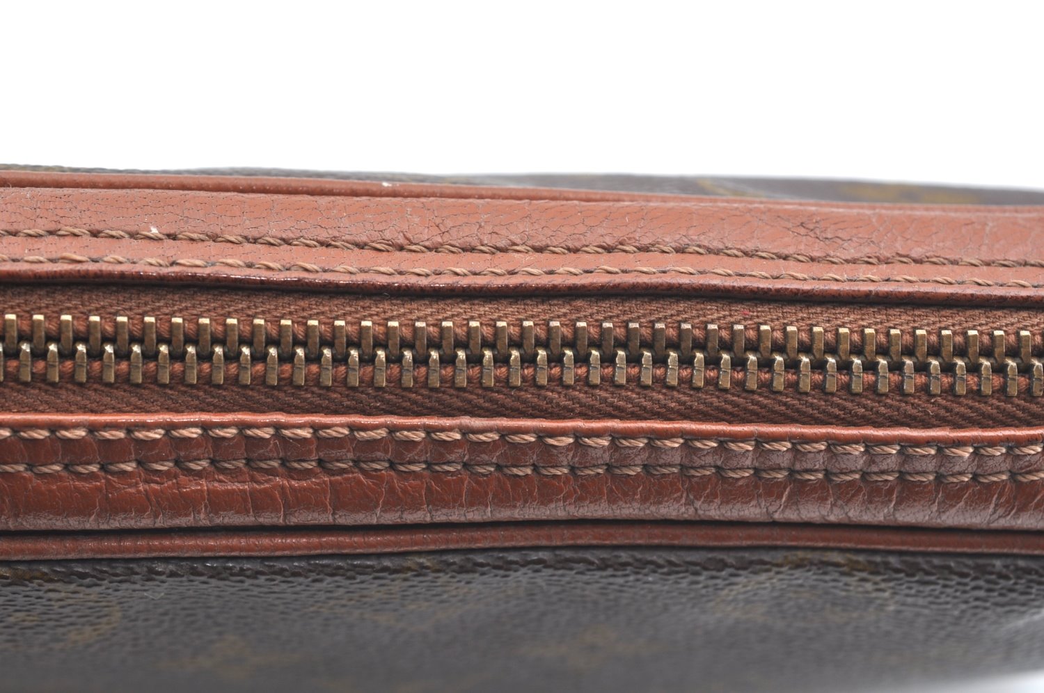 Authentic Louis Vuitton Monogram Pochette Sport Clutch Hand Bag Old Model K2024