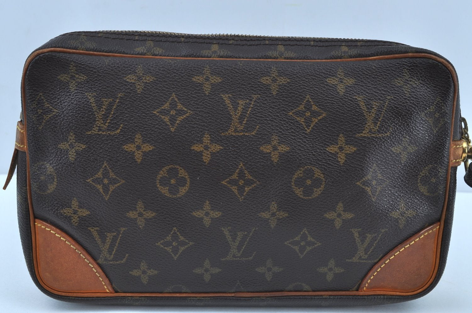 Authentic Louis Vuitton Monogram Marly Dragonne GM M51825 Clutch Hand Bag K2346