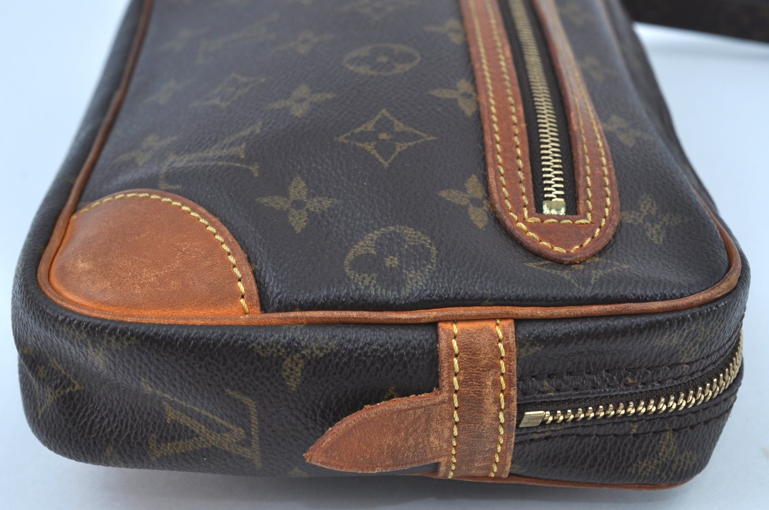 Authentic Louis Vuitton Monogram Marly Dragonne GM M51825 Clutch Hand Bag K2346