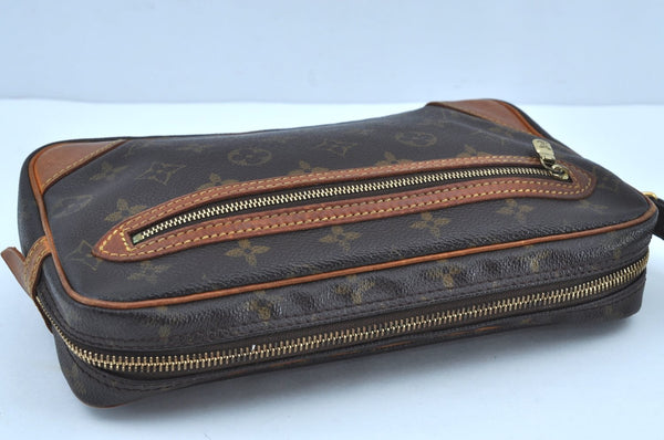 Authentic Louis Vuitton Monogram Marly Dragonne GM M51825 Clutch Hand Bag K2346