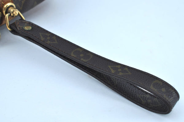 Authentic Louis Vuitton Monogram Marly Dragonne GM M51825 Clutch Hand Bag K2346