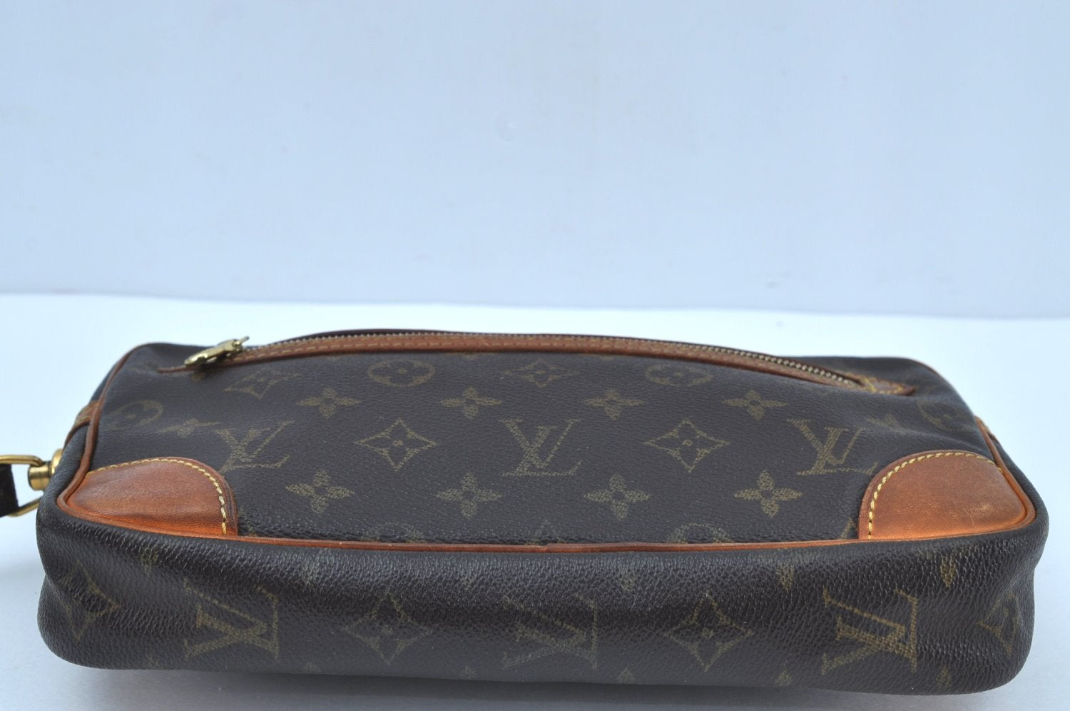 Authentic Louis Vuitton Monogram Marly Dragonne GM M51825 Clutch Hand Bag K2346