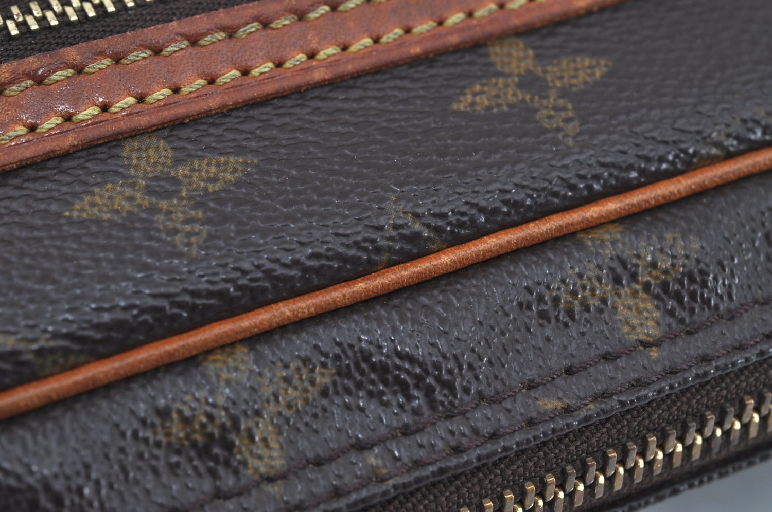 Authentic Louis Vuitton Monogram Marly Dragonne GM M51825 Clutch Hand Bag K2346