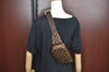 Authentic Louis Vuitton Damier Geronimos Waist Body Bag N51994 LV K2356