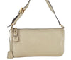 Authentic PRADA Vintage Leather Nappa Shoulder Hand Bag Purse Beige K2711