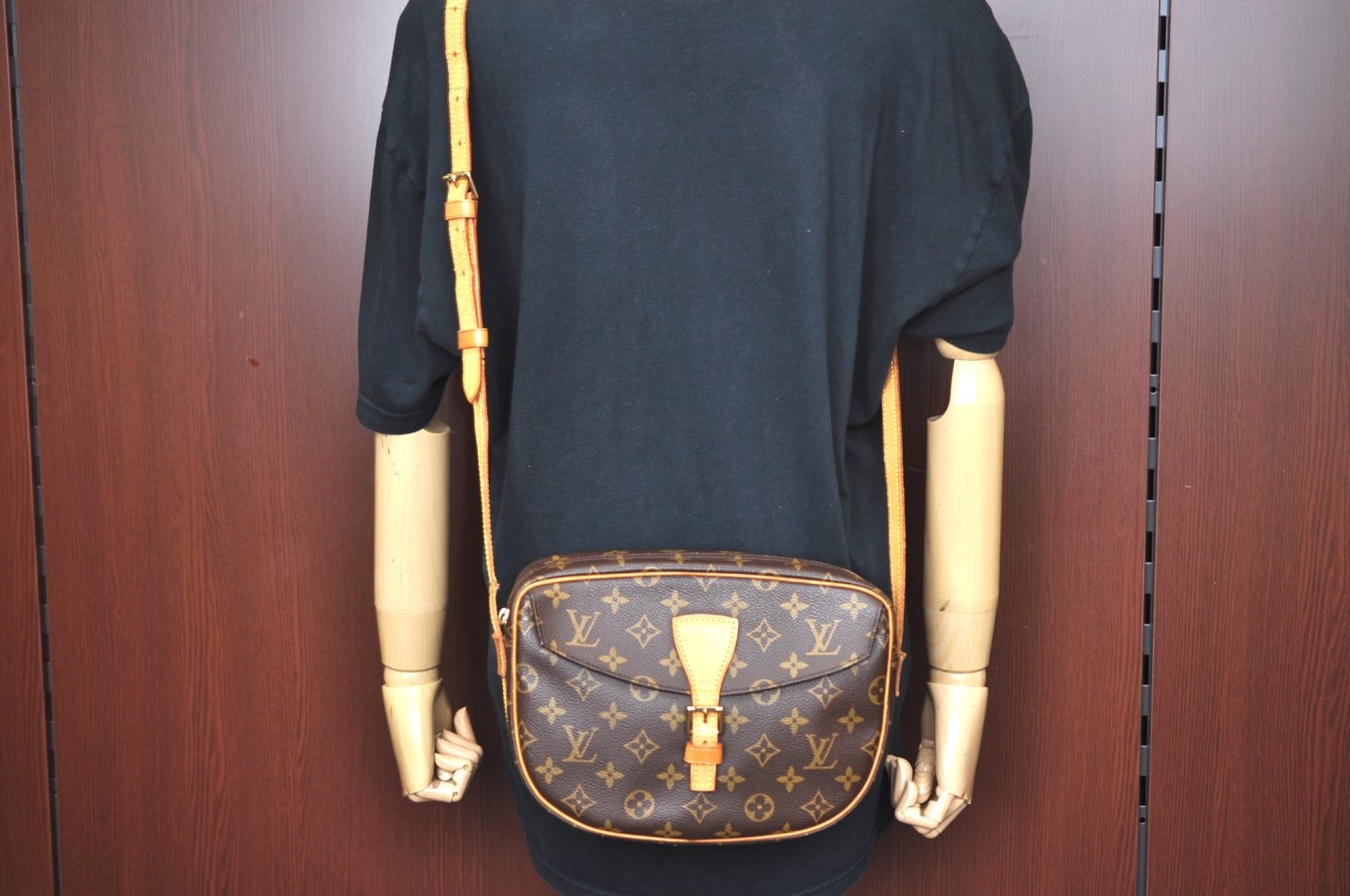 Auth Louis Vuitton Monogram Jeune Fille MM M51226 Shoulder Cross Bag Junk K2734
