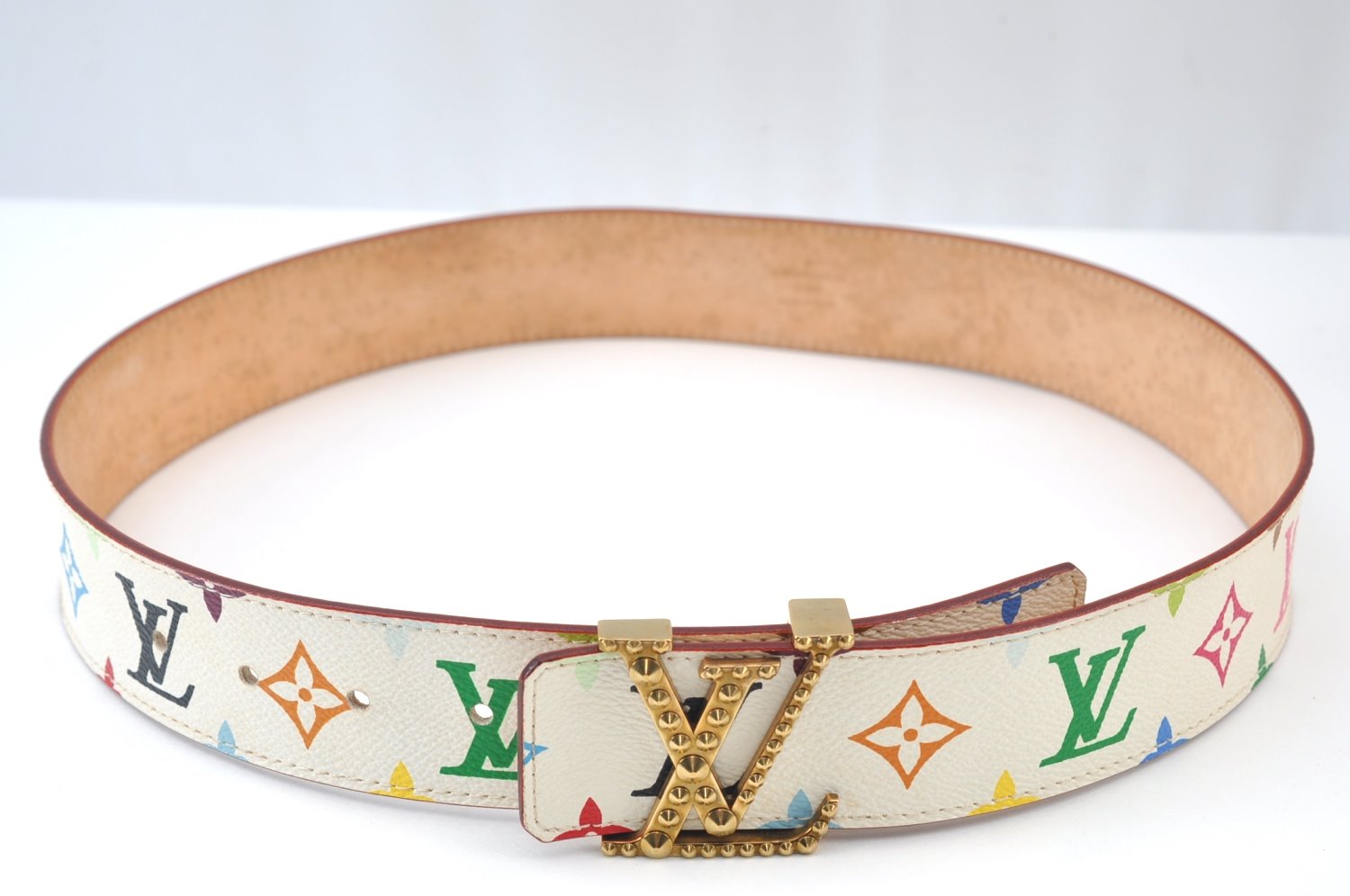 Louis Vuitton Monogram Multicolor Ceinture Initial Belt 31.5