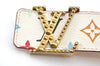 Louis Vuitton Monogram Multicolor Ceinture Initial Belt 31.5" White Box K2907