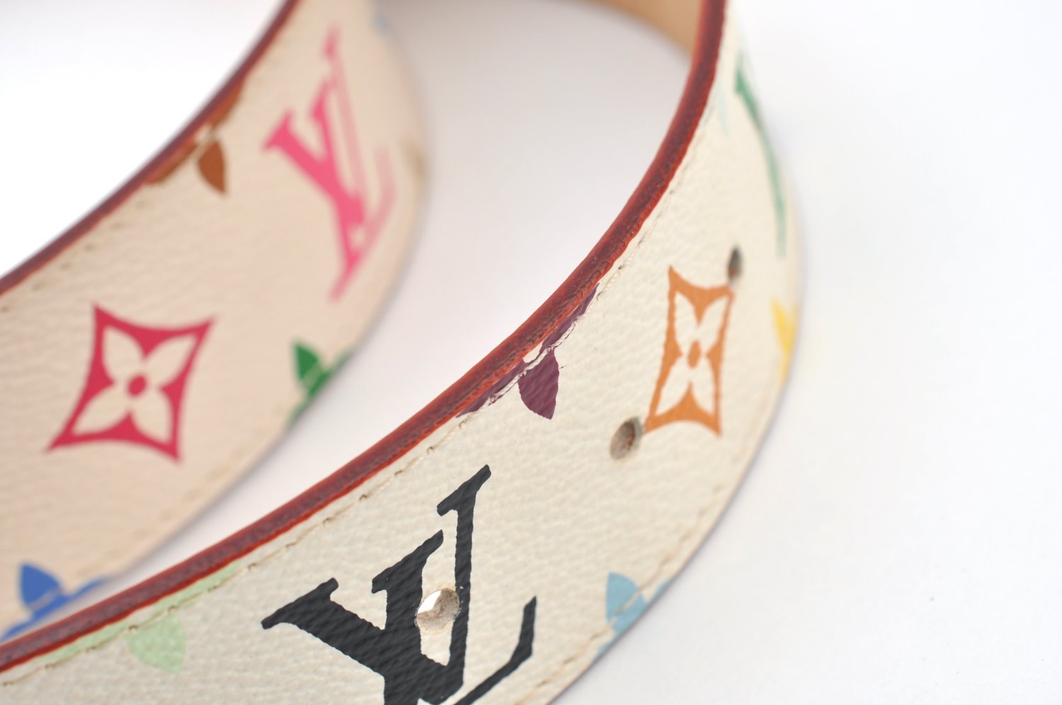 Louis Vuitton Monogram Multicolor Ceinture Initial Belt 31.5