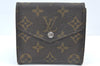 Authentic Louis Vuitton Monogram Porte Monnaie Billets Wallet M61660 LV K2969