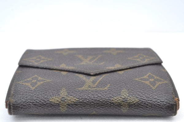 Authentic Louis Vuitton Monogram Porte Monnaie Billets Wallet M61660 LV K2969