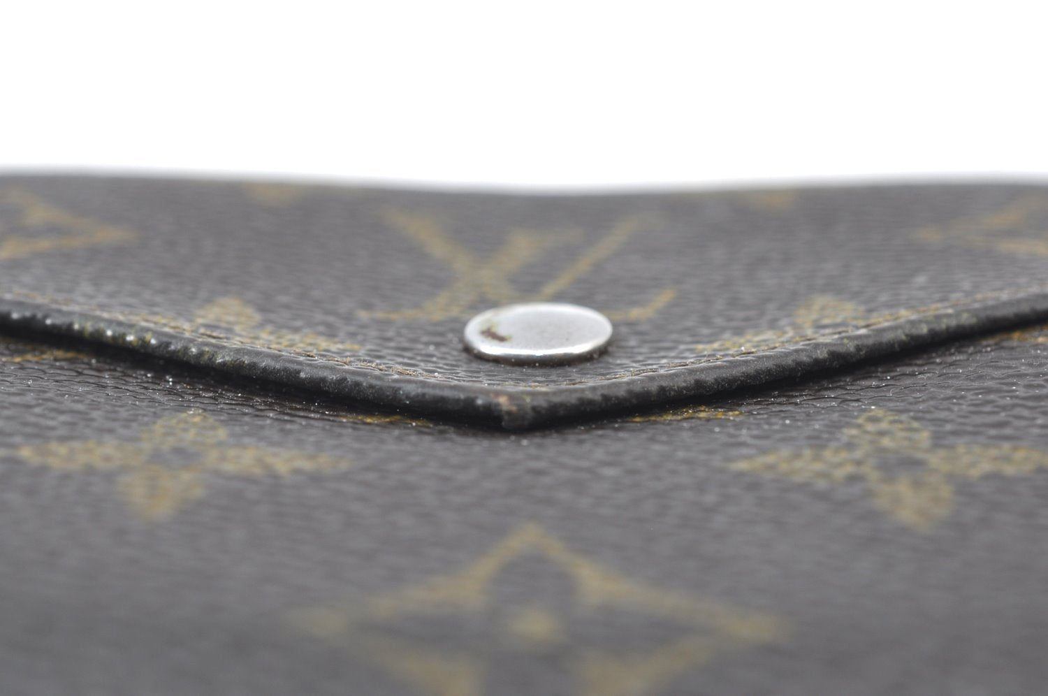 Authentic Louis Vuitton Monogram Porte Monnaie Billets Wallet M61660 LV K2969
