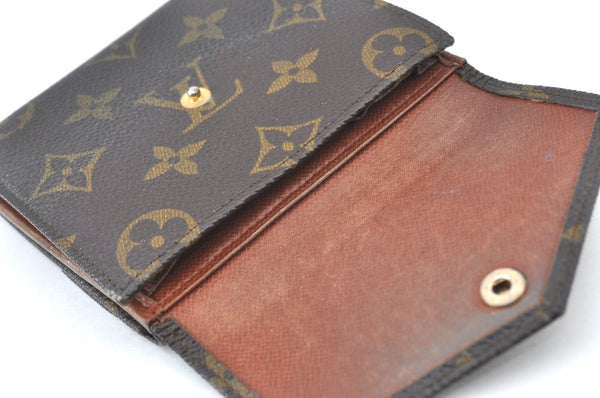Authentic Louis Vuitton Monogram Porte Monnaie Billets Wallet M61660 LV K2969