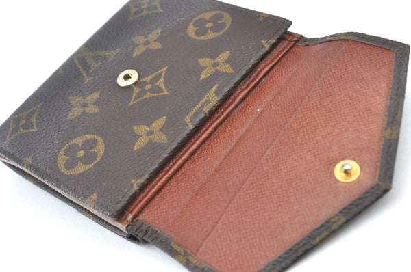 Authentic Louis Vuitton Monogram Porte Monnaie Billets Wallet M61660 LV K2969