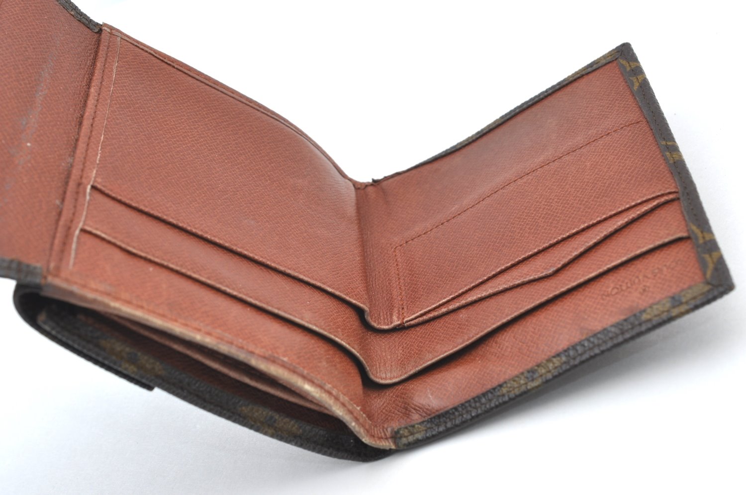 Authentic Louis Vuitton Monogram Porte Monnaie Billets Wallet M61660 LV K2969