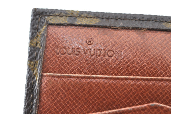 Authentic Louis Vuitton Monogram Porte Monnaie Billets Wallet M61660 LV K2969