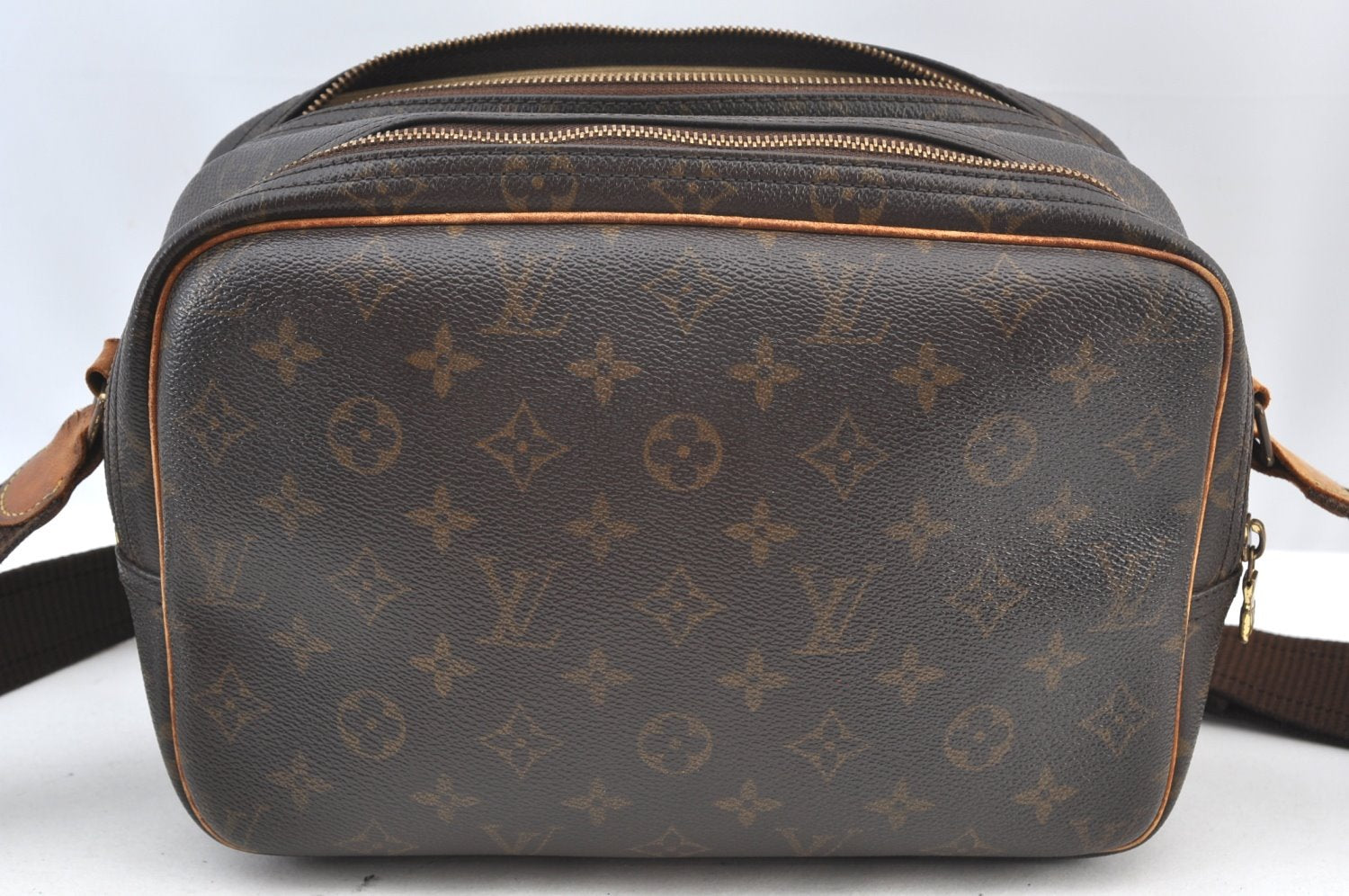 Authentic Louis Vuitton Monogram Reporter PM Shoulder Cross Bag M45254 LV K3012