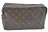 Auth Louis Vuitton Monogram Trousse Toilette 28 Clutch Hand Bag Old Model K3077