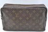 Auth Louis Vuitton Monogram Trousse Toilette 28 Clutch Hand Bag Old Model K3077