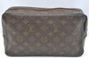 Auth Louis Vuitton Monogram Trousse Toilette 28 Clutch Hand Bag Old Model K3077